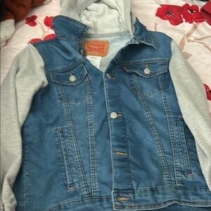 Levi's Blue and Gray Jean Jacket Classic Style